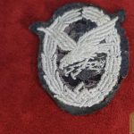 Radio Operator & Air Gunner Badge Padded Cloth Version