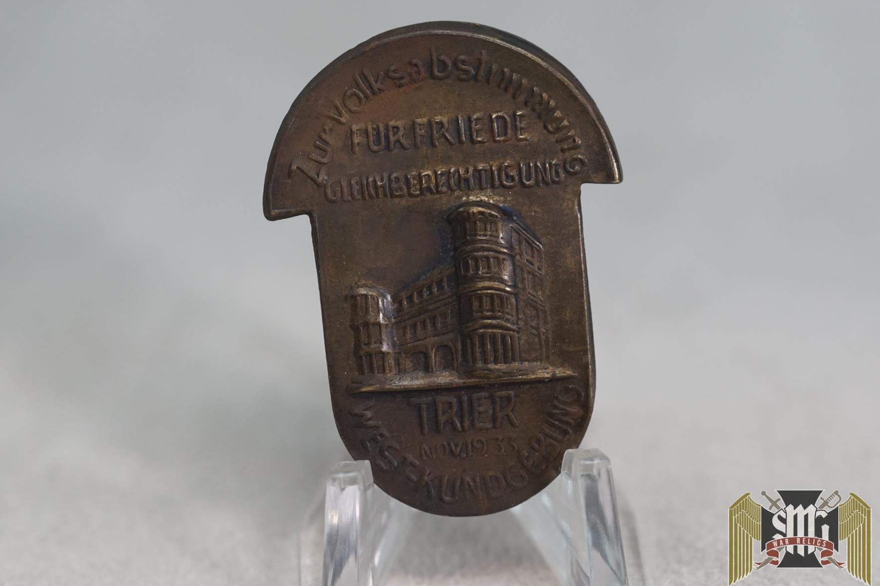 Rhineland tinnie Tier West-kundgebung 1933