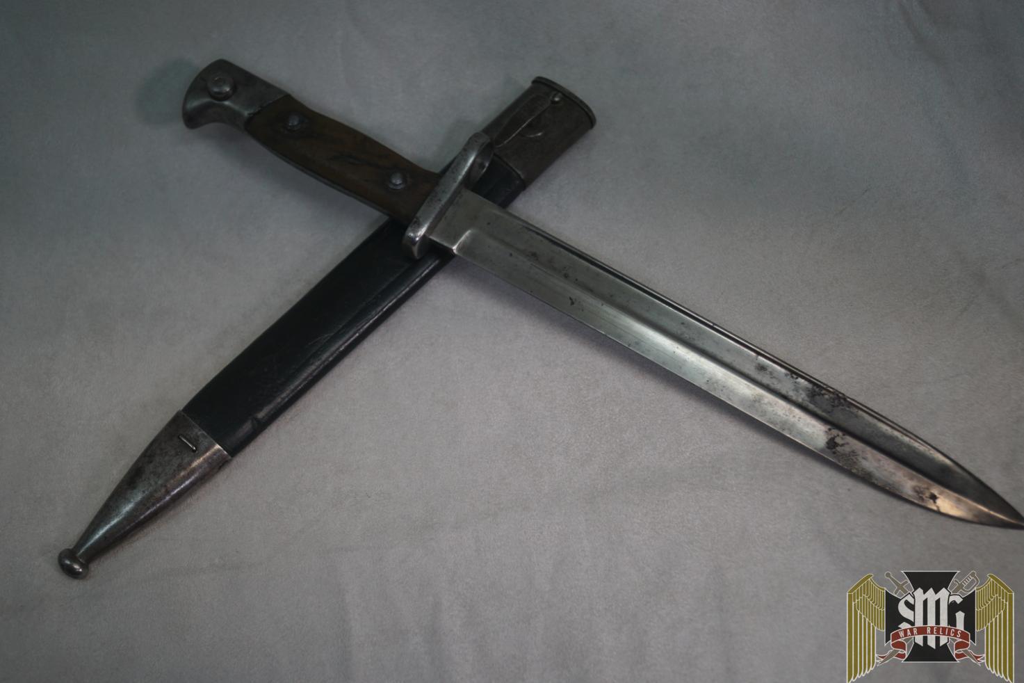 German Pre WWI S71/84 Bayonet Unit Marked