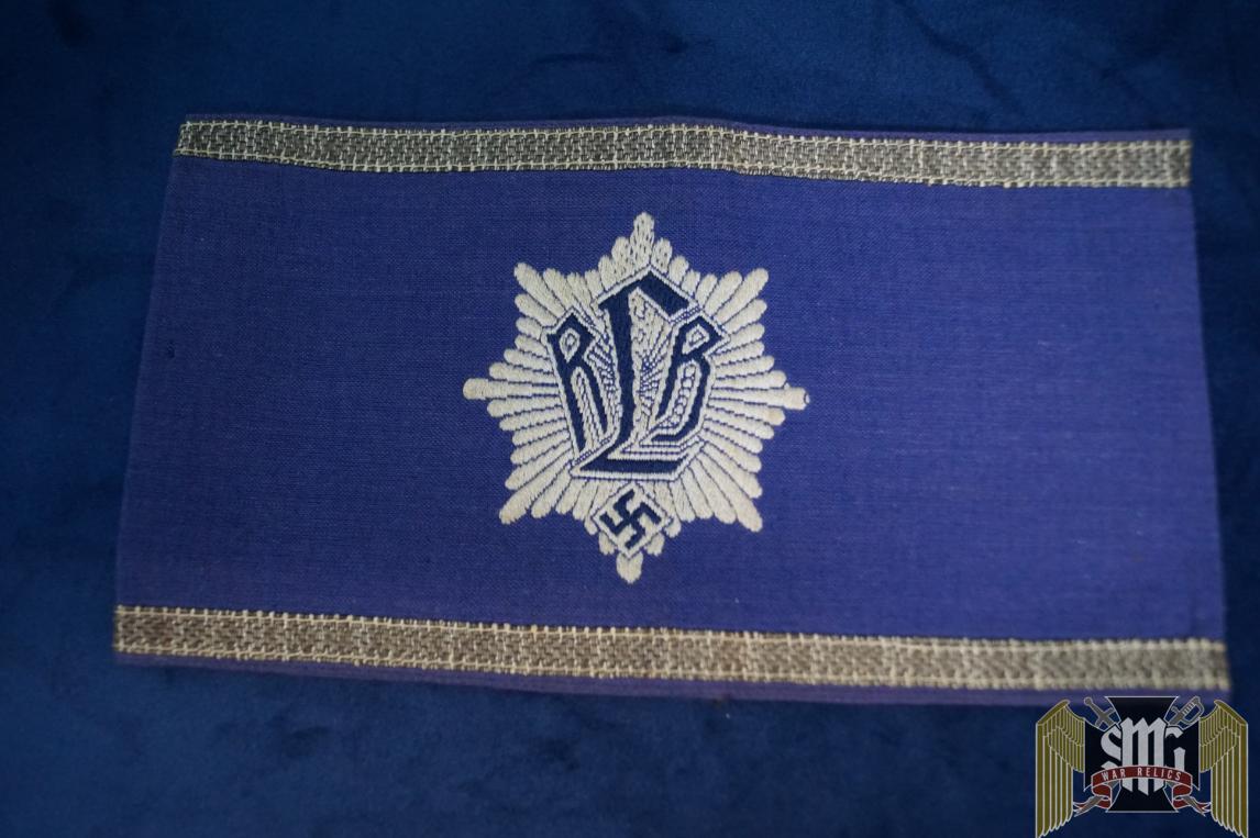 RLB Reichsluftschutzbund officers 1st pattern arm band