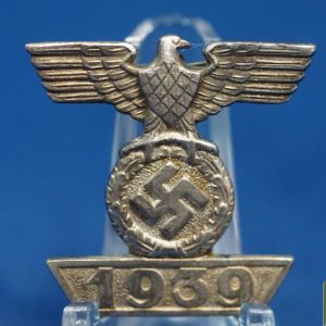 WWII 1939 Spange To The 1914 Iron Cross 2nd Class Ribbon Unmarked By Ziemer & Söhne