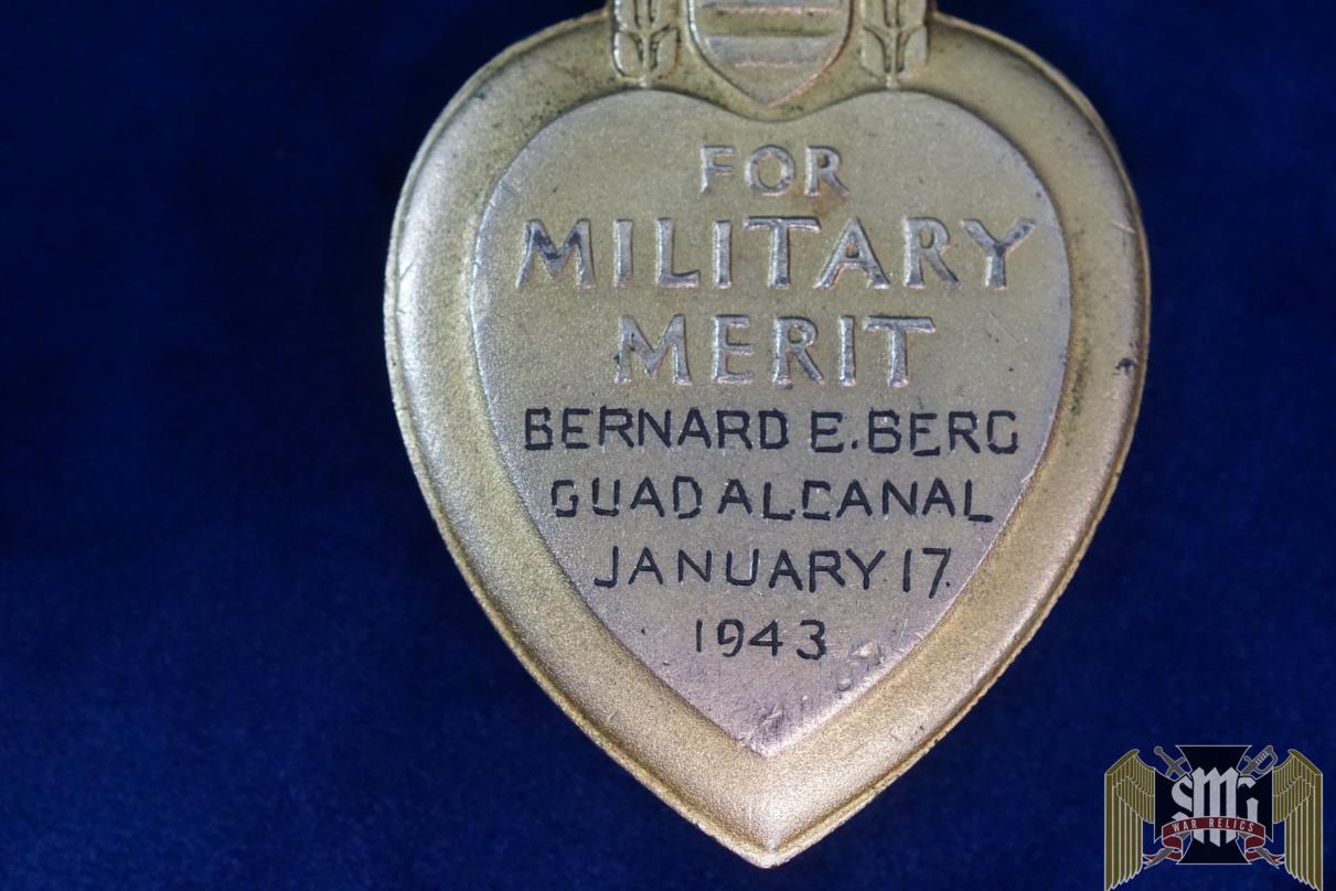 Named WW2 Purple Heart for Acts at Guadalcanal