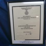 War Merit Cross First Class document