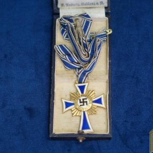 Cased Gold Mother's Cross