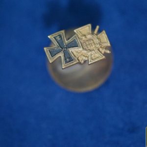 Iron cross/Hindenburg combo button hole pin