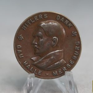 Hitlers Dank gau halle Merseburg medal