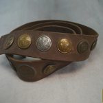 WW1 Souvenir belt with 22 buttons