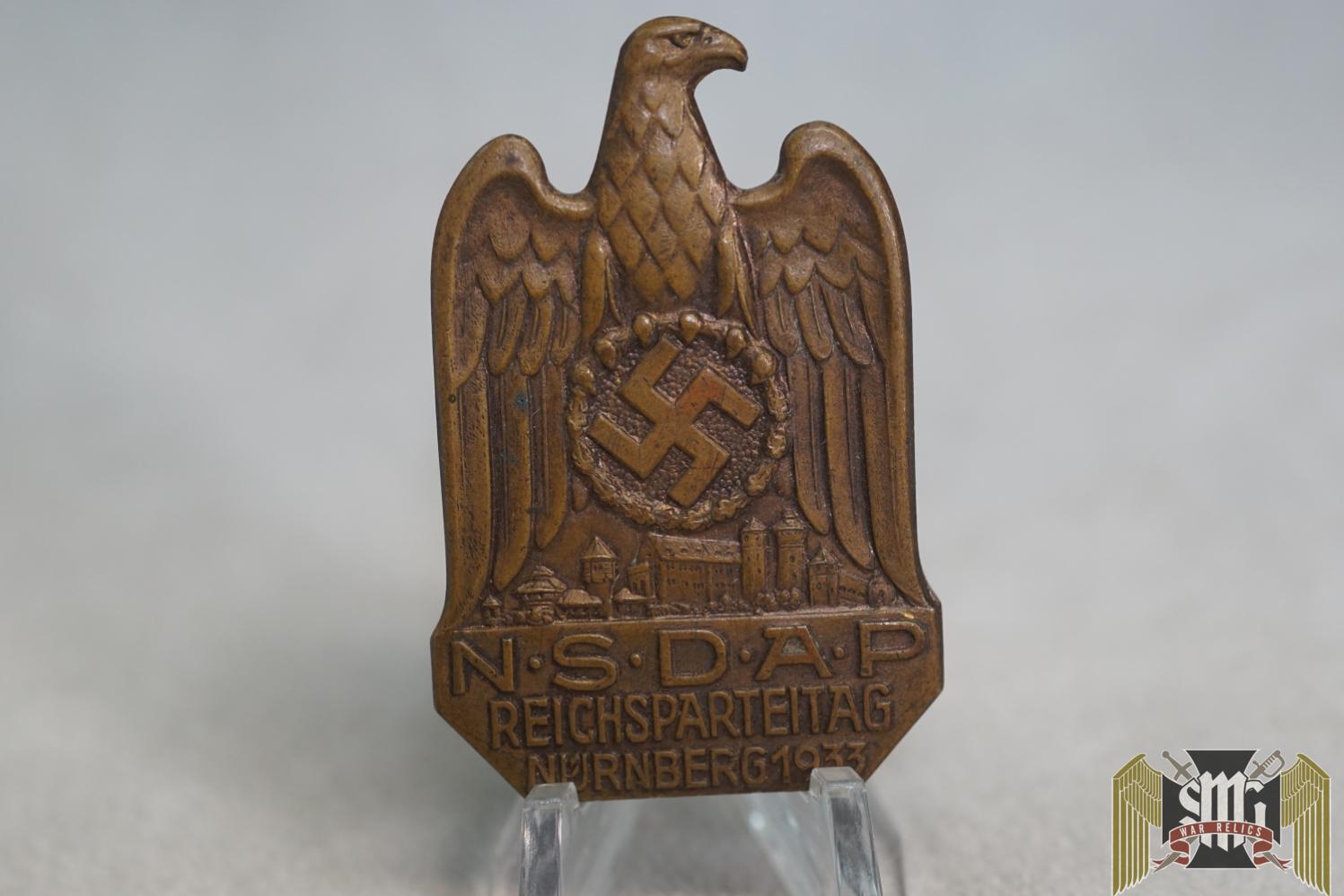 Reichsparteitag Nurnberg 1933 badge