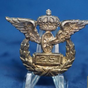 Silver proofed 25 year railway badge