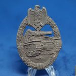 Panzer Assault badge in bronze by Rudolf Souval
