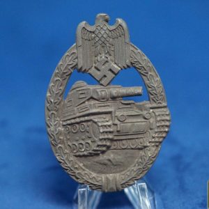 Panzer Assault badge in bronze by Rudolf Souval