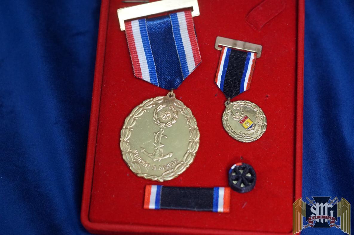 Cased Paraguay Navy Medal Set