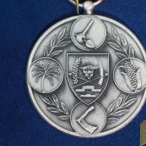 Zaire Agriculture medal in silver