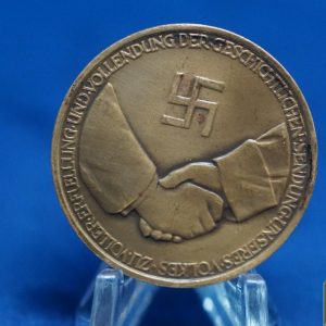 German Hitler Bismarck Medallion
