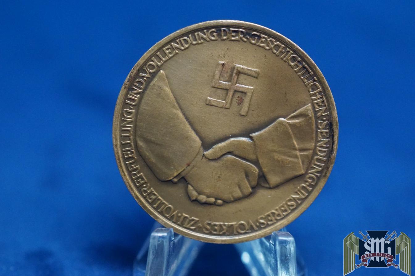 German Hitler Bismarck Medallion