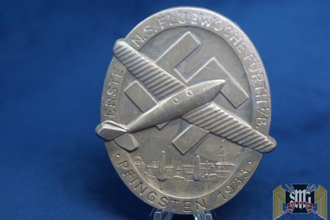 N.S. FlugWoche Furth 1933 table medal