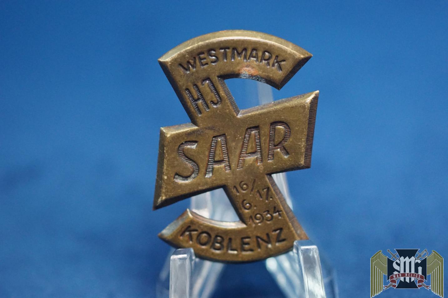 Westmark Hitler Youth SAAR tinnie