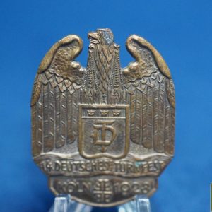 Turnerbund Turnfest Badge for Koln Cologne 1928