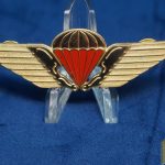 Danish Free Fall Para trooper badge by Assmann