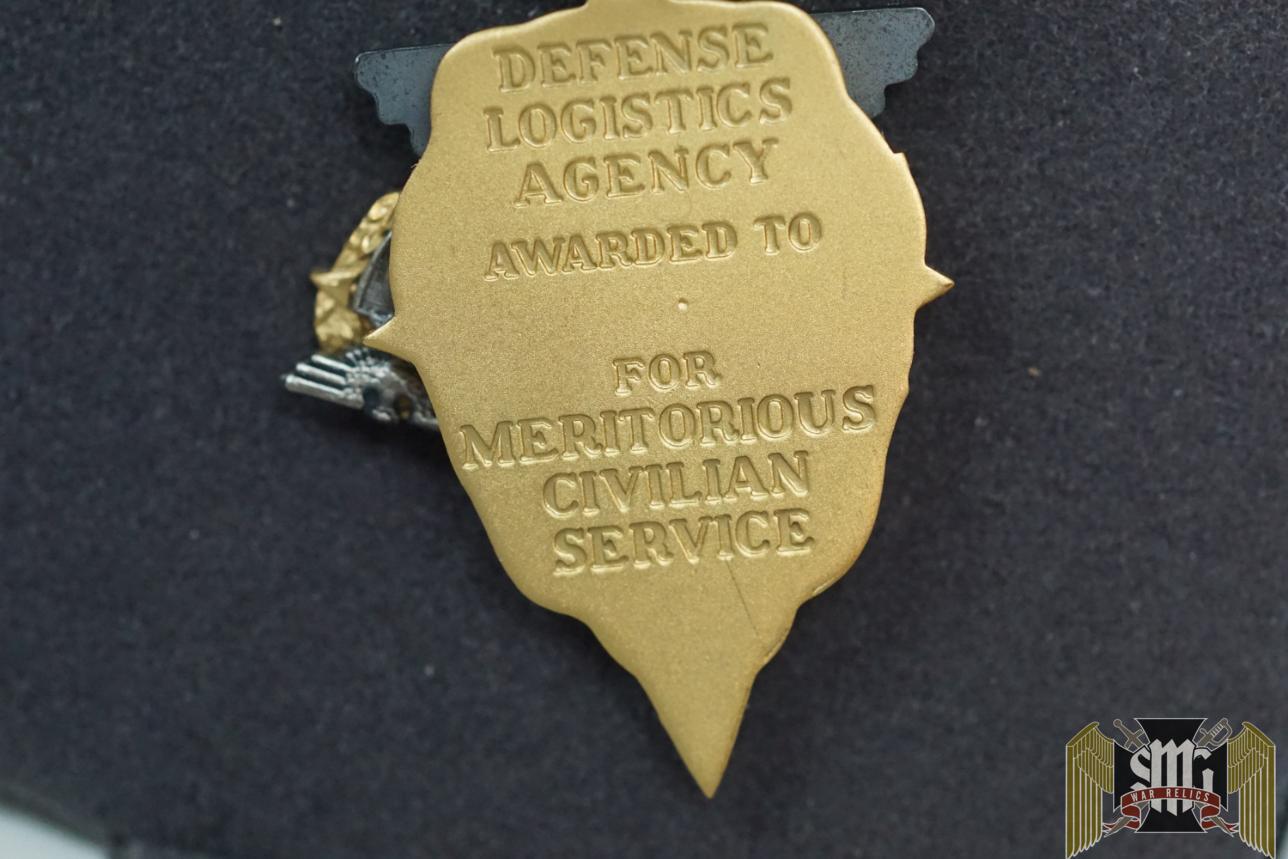 Defense Logistic Civilian Medal Cased With Mini