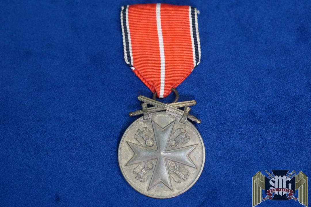 German Eagle Order Medal in Bronze with Swords by G.H. Osang Marked 80