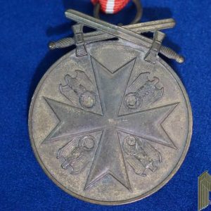 German Eagle Order Medal in Bronze with Swords by G.H. Osang Marked 80