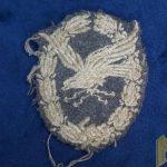Luftwaffe Radio Operator badge in cloth
