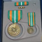 US Coast Guard Achievement medal cased