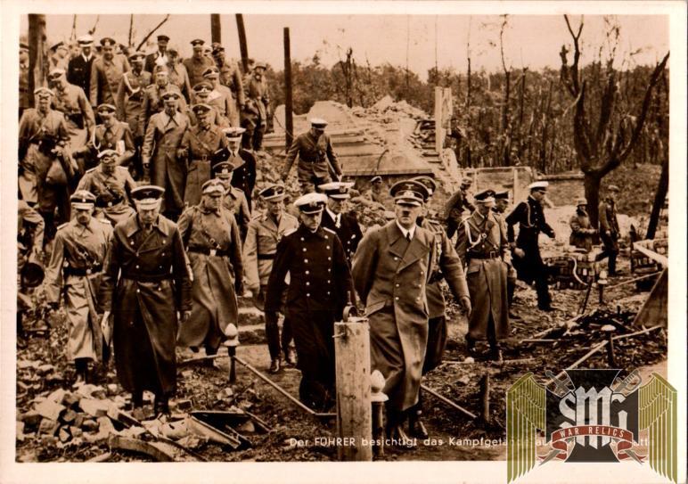 Adolf Hitler on Westerplatte Poland 1939 postcard