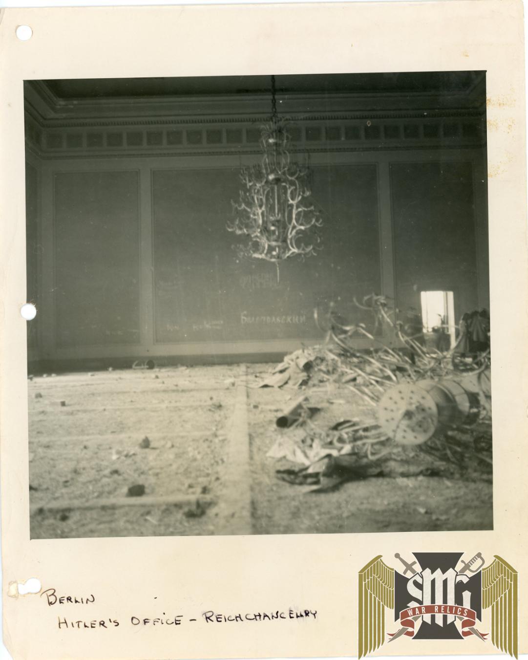 Two Reichs Chancellery 7x7" photos