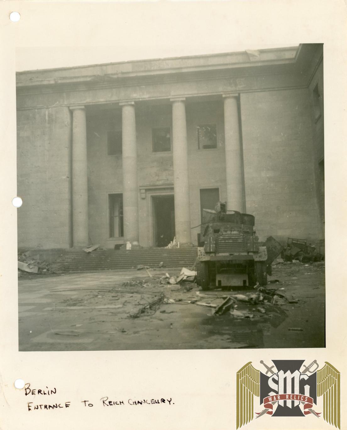 Two Reichs Chancellery 7x7" photos
