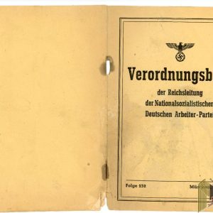 Verordnungsblatt (Reichsleadership Gazette) Issue 232 May 1942