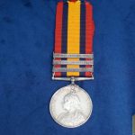 South Africa Boer War Medal with 3 bars