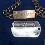 Sterling ID Bracelet and dog tag for Airman Charles R. Mayes