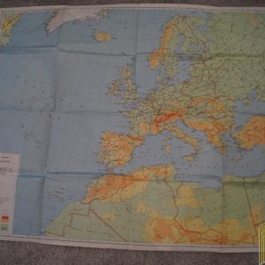 Map of Europe & N. Africa From Charles R. Mayes B-24 Navigator