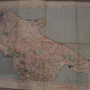 Map of Napoli From Charles R. Mayes B-24 Navigator