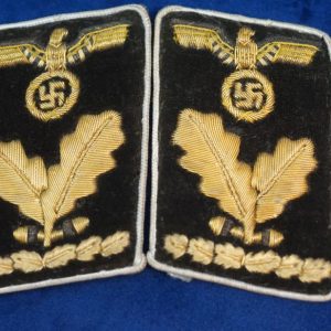 OberBereichsLeiter Celluloid Kreis Level Collar tabs RZM Tagged