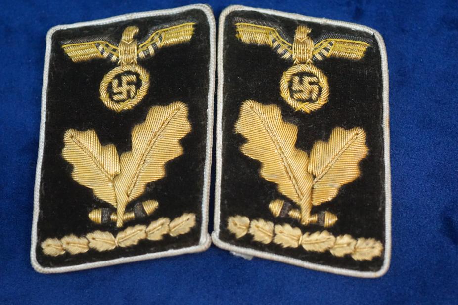 OberBereichsLeiter Celluloid Kreis Level Collar tabs RZM Tagged