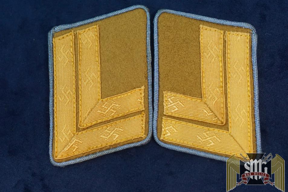 HauptStellenleiter NSDAP Collar tabs Orts Level W/ RZM tag