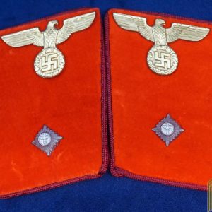 ArbeitsLeiter Gau Level NSDAP Collar Tabs RZM tagged