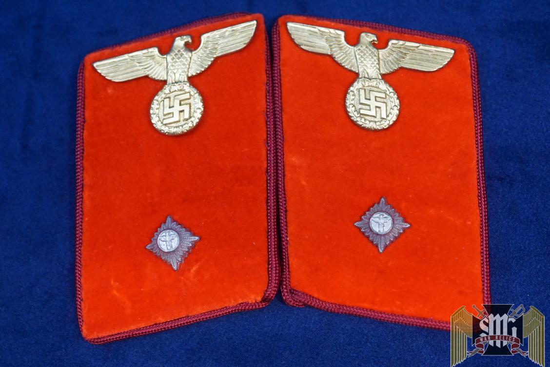 ArbeitsLeiter Gau Level NSDAP Collar Tabs RZM tagged