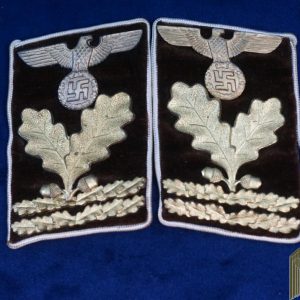 SMGP-0657 Miss matched eagle HauptBereichsLeiter Kreis Level Collar tabs RZM Tagged