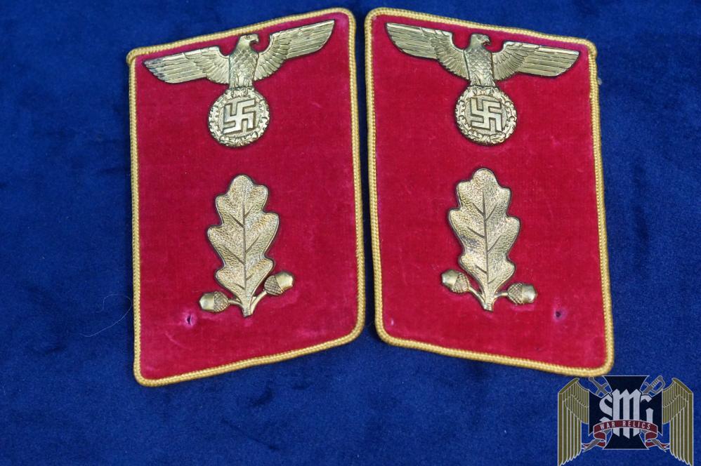 AbscnhittsLeiter Reichs Level NSDAP Collar Tabs RZM tagged