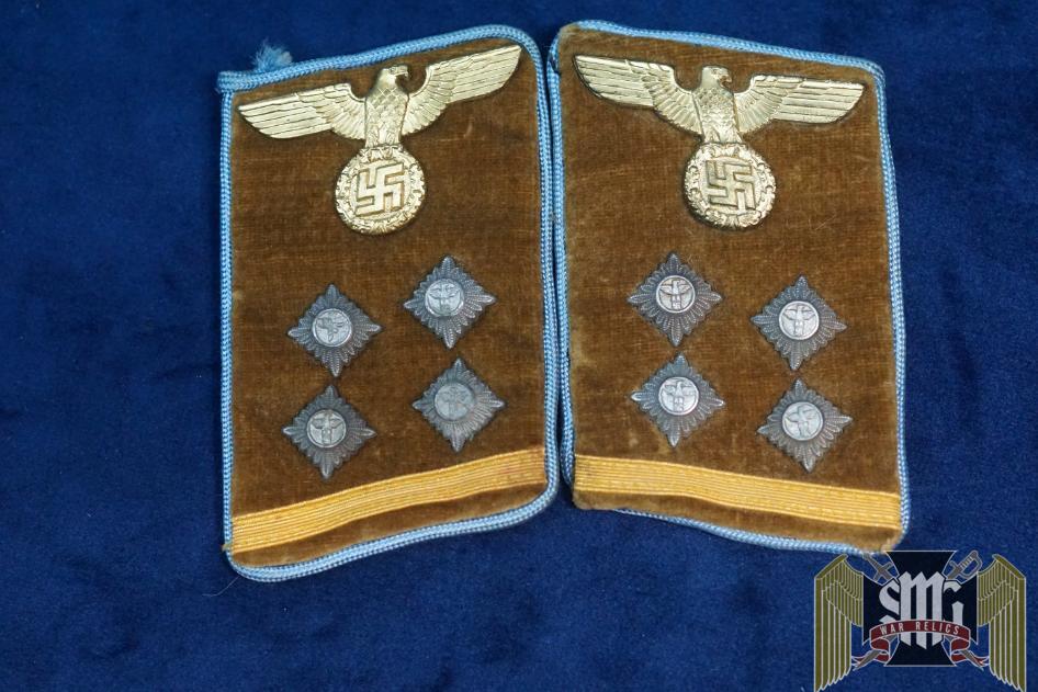 OberGemeinschaftsLeiter NSDAP Collar tabs RZM tagged