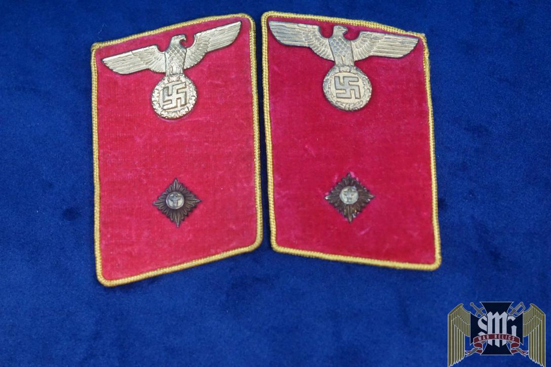 ArbeitsLeiter Reichs Level NSDAP Collar Tabs Missmatched