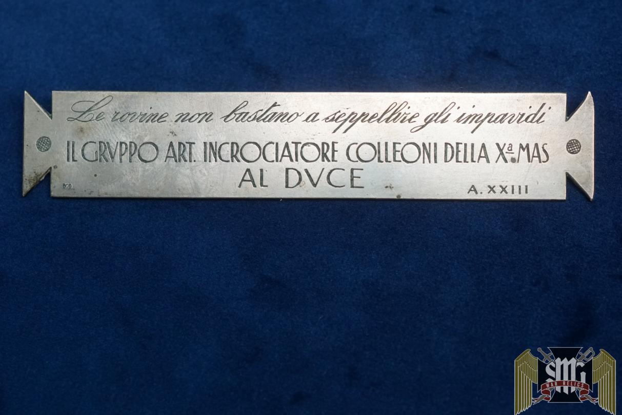 Incrociatore Colleoni Al Duce Silver sign 800 marked
