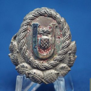 WW2 Croatian Fascist Ustasha Hat badge