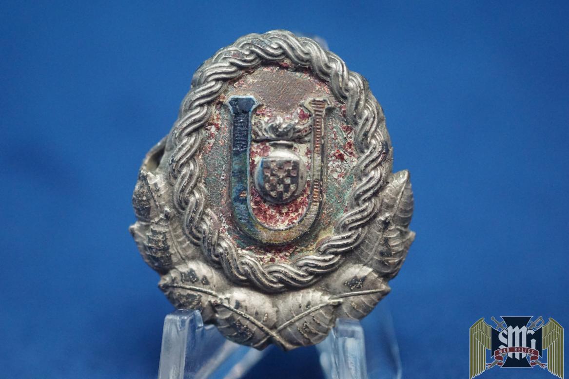 WW2 Croatian Fascist Ustasha Hat badge