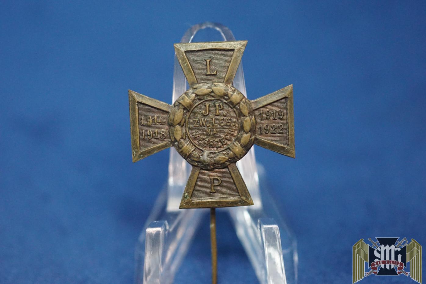 Interwar Polish Legionaries pin 1914-1918 and 1919-1922