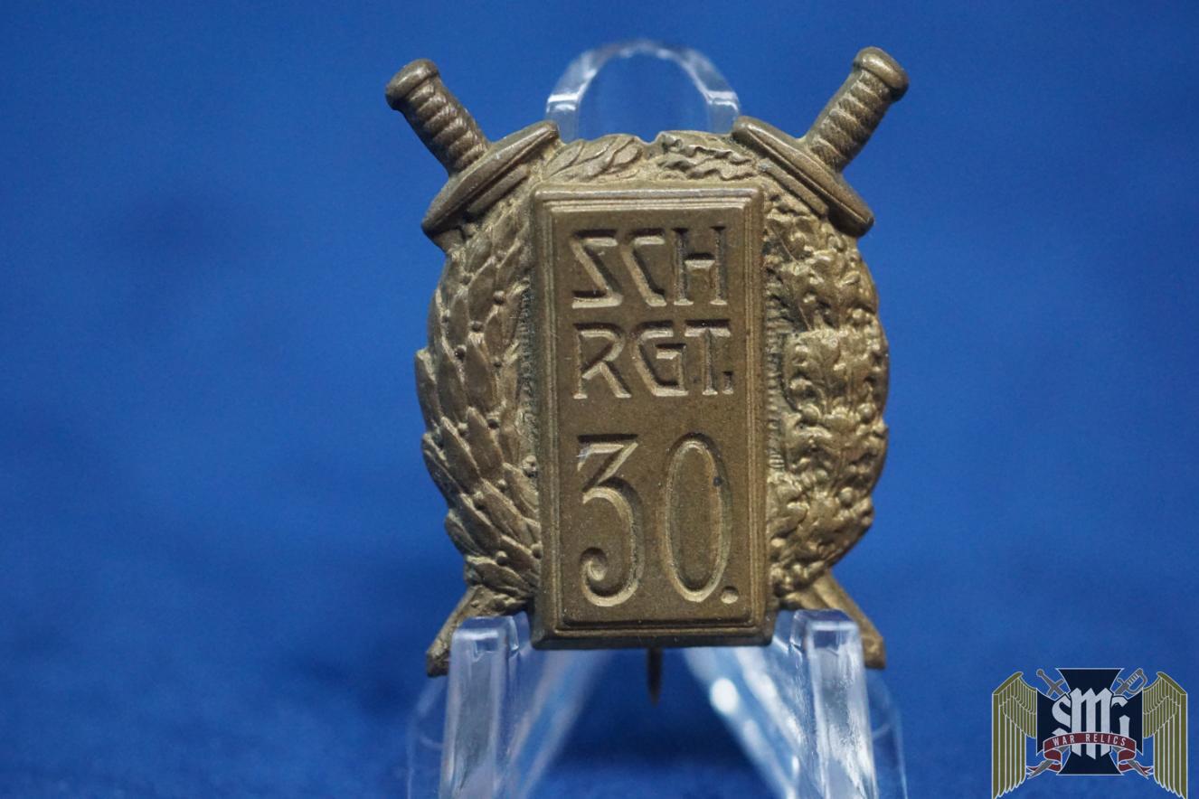 WW1 Austrian Sicher Regiment 30 badge